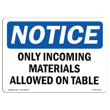 OSHA Notice, 3.5 Height, 5 Width, Decal